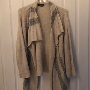 Eddie Bauer - Cream & Gray Cardigan